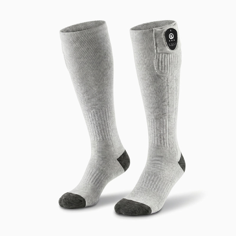 Laden Sie das Bild in Galerie -Viewer, Savior Mit APP-Steuerung Beheizte Socken Grau/Schwarz
