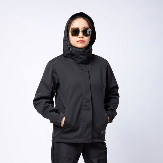 Waterproof heated jackets for women