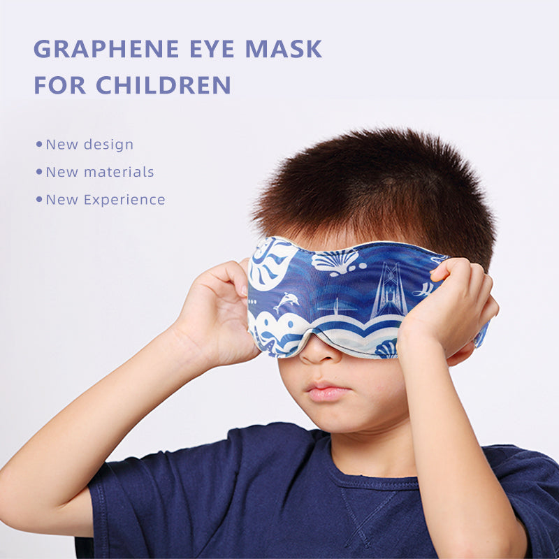 Laden Sie das Bild in Galerie -Viewer, Graphene Beheizbare Massage-Augenmaske für Kinder
