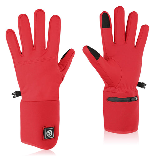 S13R Beheizbare Innen Handschuhe Rot