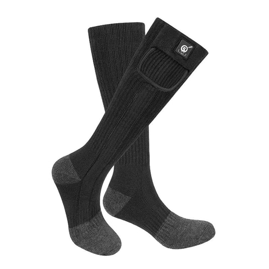SS03C Beheizbare Socken Schwarz-Grau