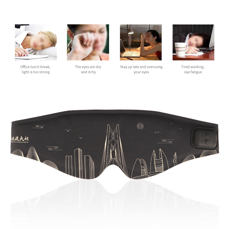 Load image into Gallery viewer, Graphene Heated Eye Mask Massage Vibration
