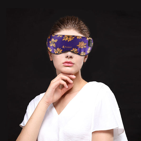 Silk massage heating eye mask vibration