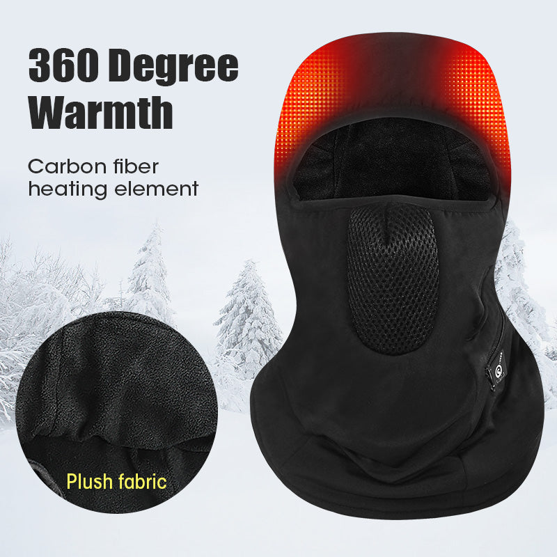Savior Beheizte Skimaske mit Batterie Elektrische Warme Mütze Outdoor Sport Snowboard Hals Warm