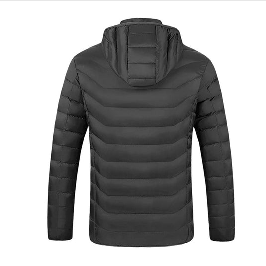 Smart Heating cotton hooded thermal jacket for women