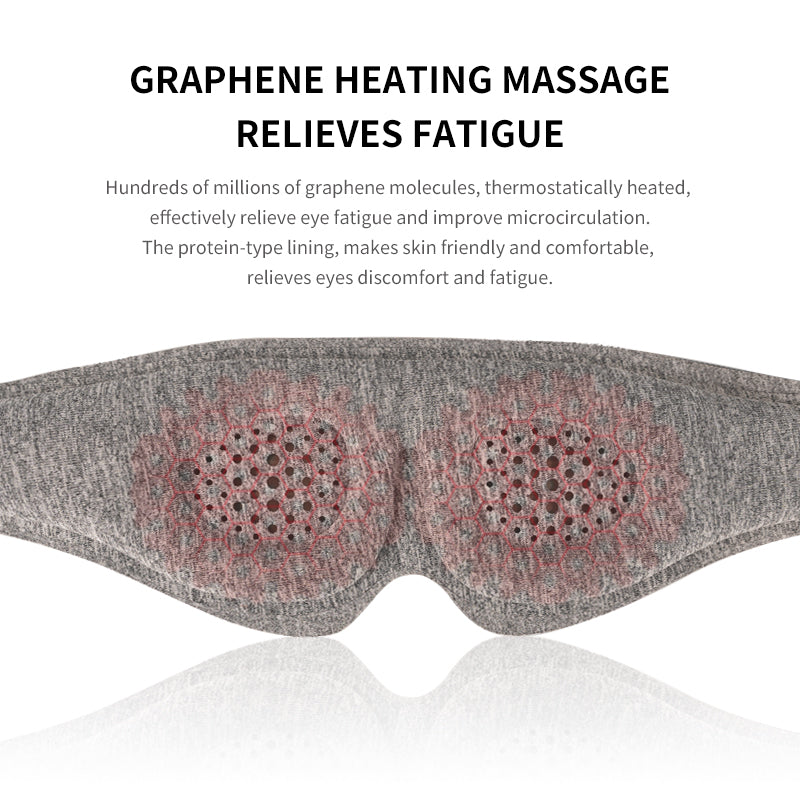 Load image into Gallery viewer, Graphene Heated Eye Mask Massage Vibration
