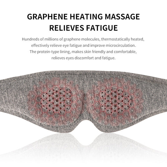 Graphene Heated Eye Mask Massage Vibration