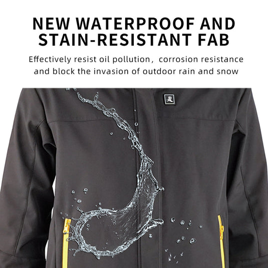 Waterproof heated men's jackets
