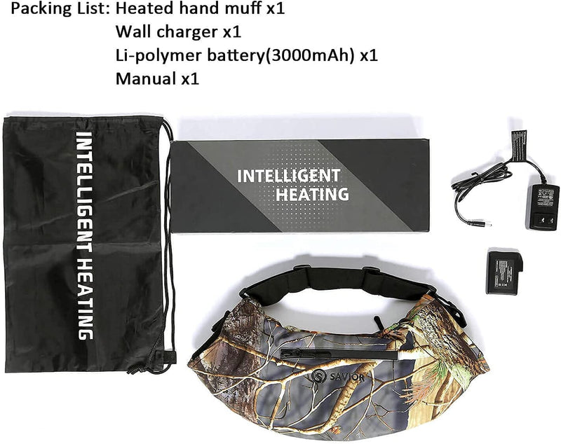 Load image into Gallery viewer, NSB Heated Hand Muff Black/Camo
