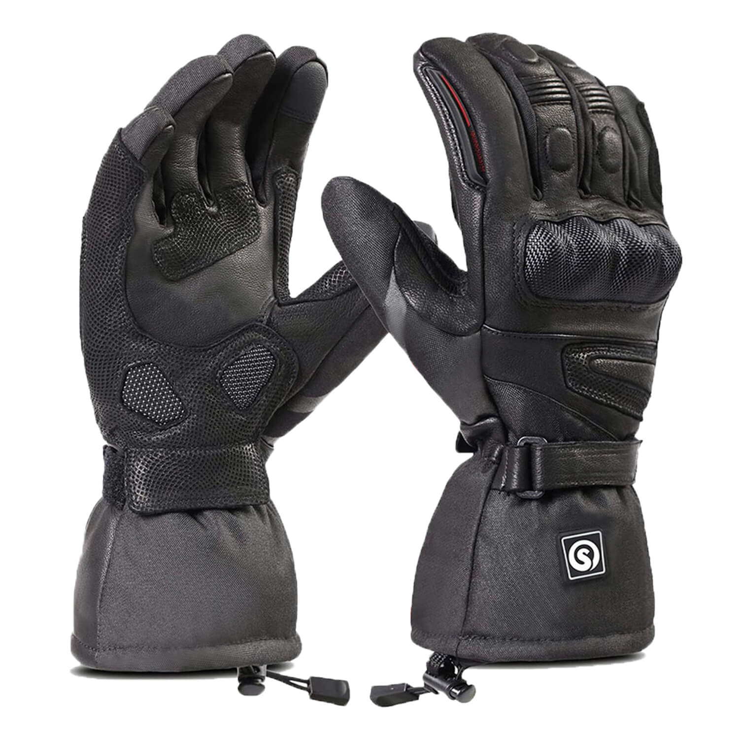 SDW03 Beheizbare Motorradhandschuhe mit Hartschalen-Schutz
