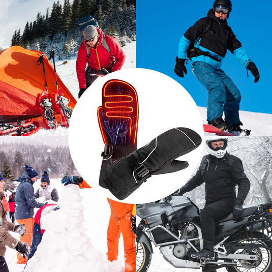 Savior Winter Warm Sport Schnee Ski Beheizbare Fäustlinge Handschuhe