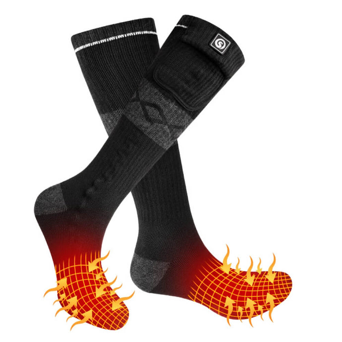 SS05B Heated Socks Black-Grey